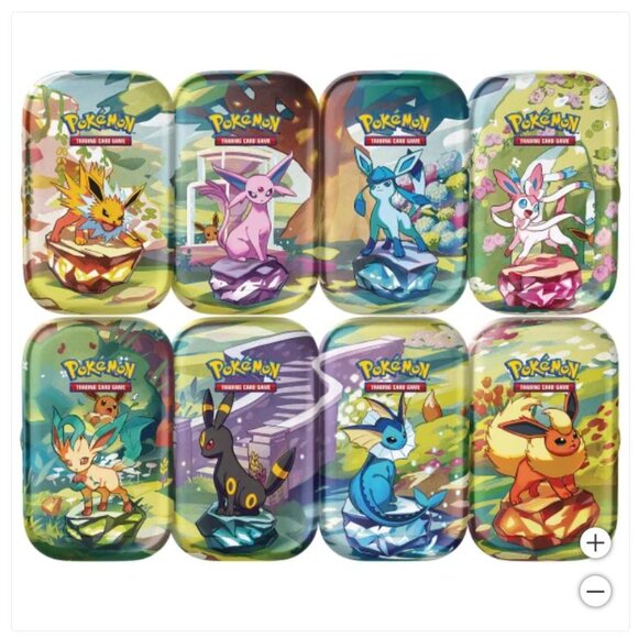 NEW 8x Prismatic Evolutions Mini Tins - pokemon cards Brand New Factory Sealed! - Picture 1 of 1